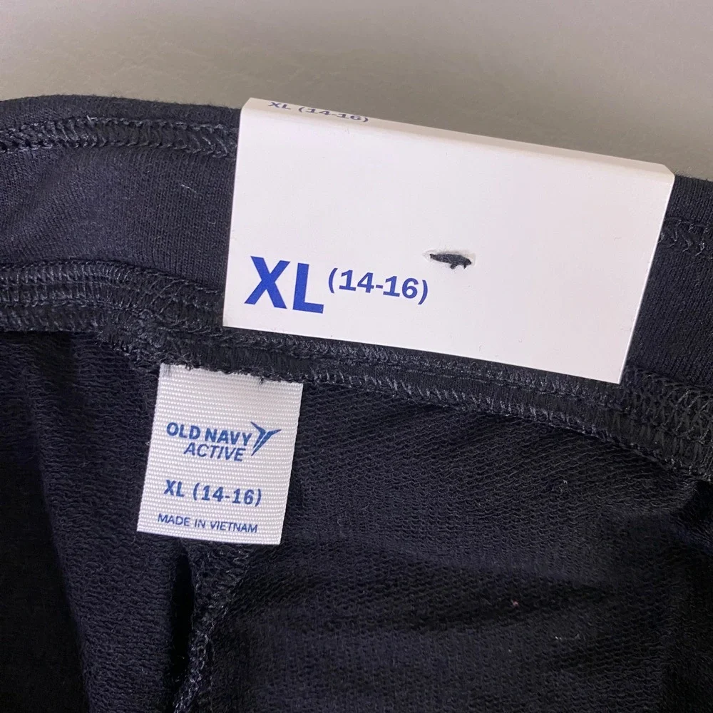 Old Navy Active Cargo Jogger Pants Girls XL‎ 14-16 Black 4-Way Stretch New NWT